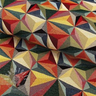 Dekostoff GOBELIN PREMIUM Colourful triangles