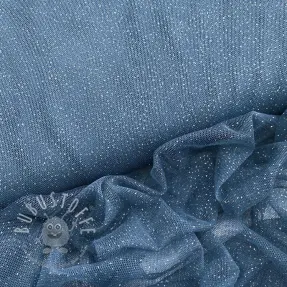 Tyl na TUTU ROYAL SPARKLE jeans silver