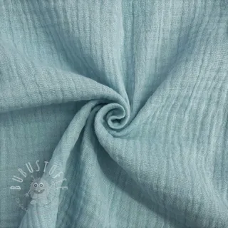 Double gauze/musselin teal ORGANIC