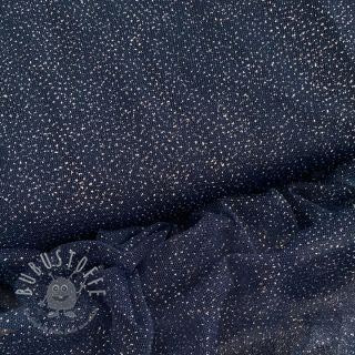 Feintüll ROYAL SPARKLE navy silver