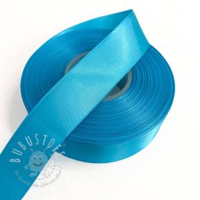 Satinband beidseitig 25 mm aqua