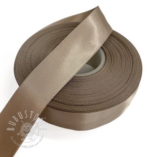 Satinband beidseitig 25 mm taupe