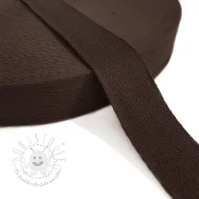 Gurtband Baumwolle 4 cm dark mocha
