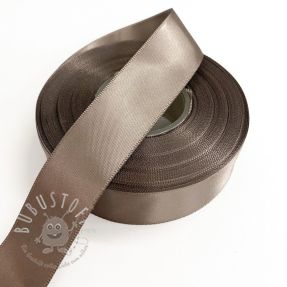 Satinband beidseitig 25 mm brown