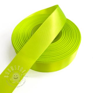 Satinband beidseitig 25 mm neon yellow