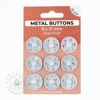 Druckknöpfe METAL 21 mm off white