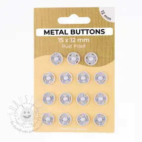 Druckknöpfe METAL 12 mm off white