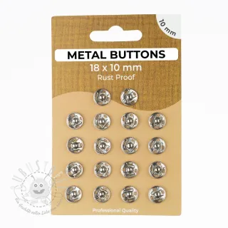 Druckknöpfe METAL 10 mm silver