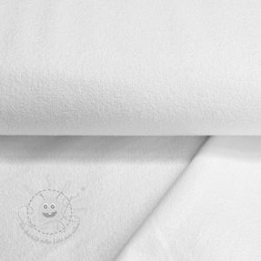 Kuschelfrottee LAMINATED white