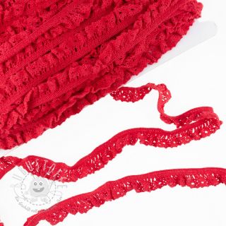 Baumwollspitze elastisch red