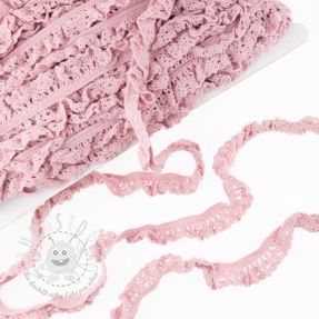 Baumwollspitze elastisch pink