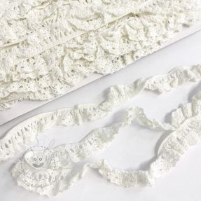 Baumwollspitze elastisch off white
