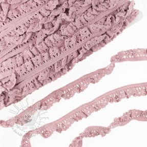 Baumwollspitze elastisch washed pink