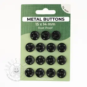 Druckknöpfe METAL 14 mm black