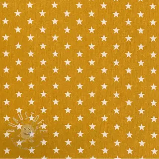 Baumwollstoff Petit stars ochre
