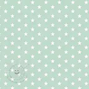 Baumwollstoff Petit stars mint