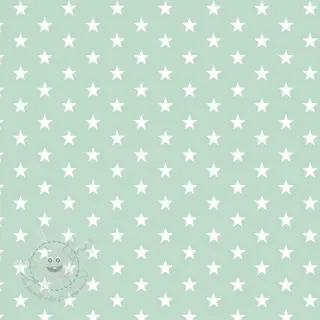 Baumwollstoff Petit stars mint