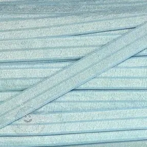 Elastisches Schrägband Polyamide 15 mm light blue