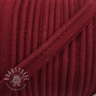 Paspelband jersey dark red