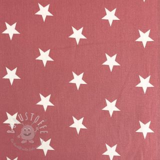 Baumwollstoff Stars blush