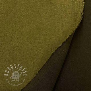 Suede stretch army green