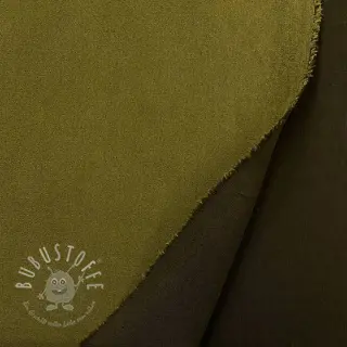 Suede stretch army green