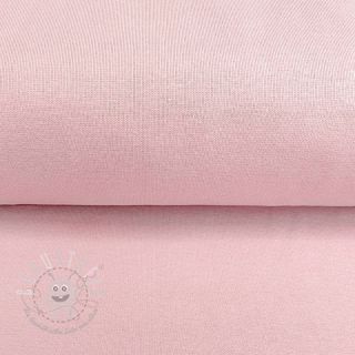 Baumwoll Bündchenstoff glatt blush ORGANIC