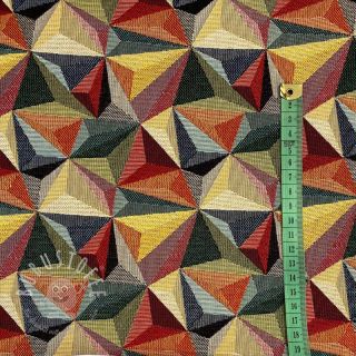 Dekostoff GOBELIN Colourful triangles