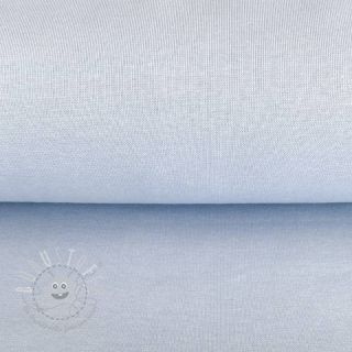 Baumwoll Bündchenstoff glatt baby blue ORGANIC