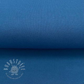 Baumwoll Bündchenstoff glatt marineblau ORGANIC