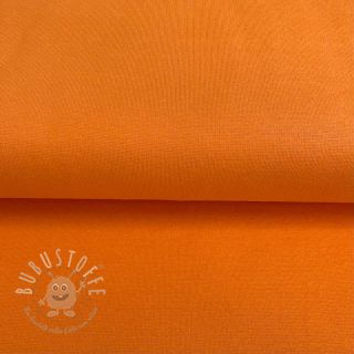 Baumwoll Bündchenstoff glatt orange ORGANIC