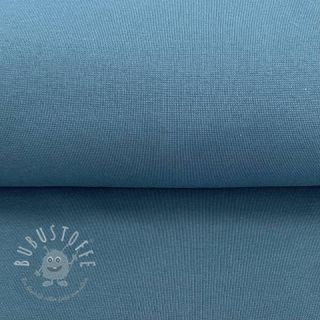 Baumwoll Bündchenstoff glatt jeans ORGANIC