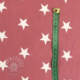 Baumwollstoff Stars blush