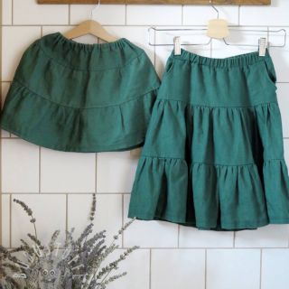 Leinenstoff gewaschen dark green