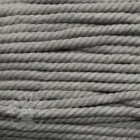Baumwollkordel 12 mm grey