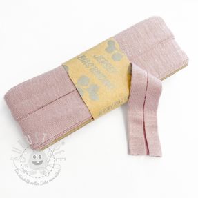 Elastisches Schrägband viskose - 3 m washed pink