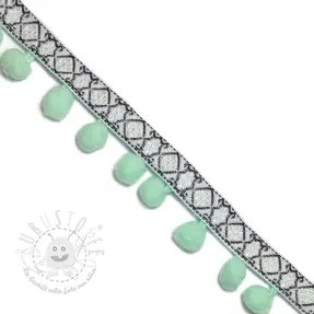 Bommelborte JACQUARD light mint