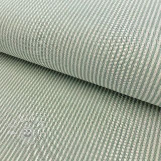 Dekostoff DOBBY Colored stripe soft green
