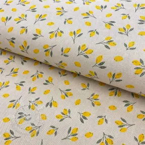 Dekostoff Linenlook Little citrus fruits