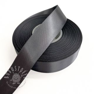 Satinband beidseitig 25 mm dark grey