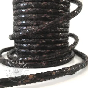 Kunstleder Snake choco