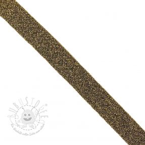 Schrägband LUREX dark gold