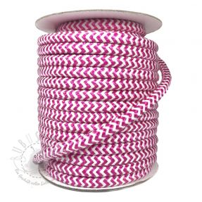 Twisted kordel ZIG ZAG fuchsia