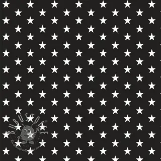 Baumwollstoff Petit stars black