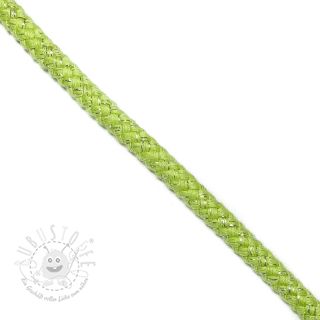 Lurexkordel 10 mm lime