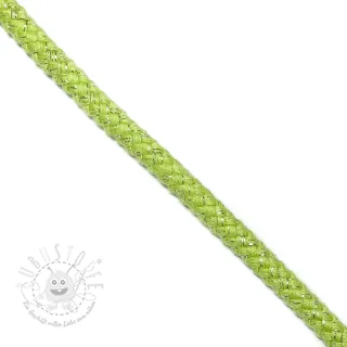 Lurexkordel 10 mm lime