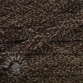 Flachkordel 15 mm melange choco