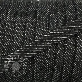 Flachkordel 10 mm Denim black