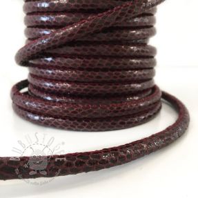 Kunstleder Snake bordeaux