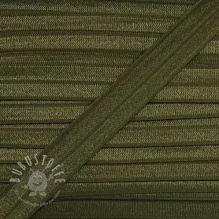 Elastisches Schrägband Polyamide 15 mm camo green